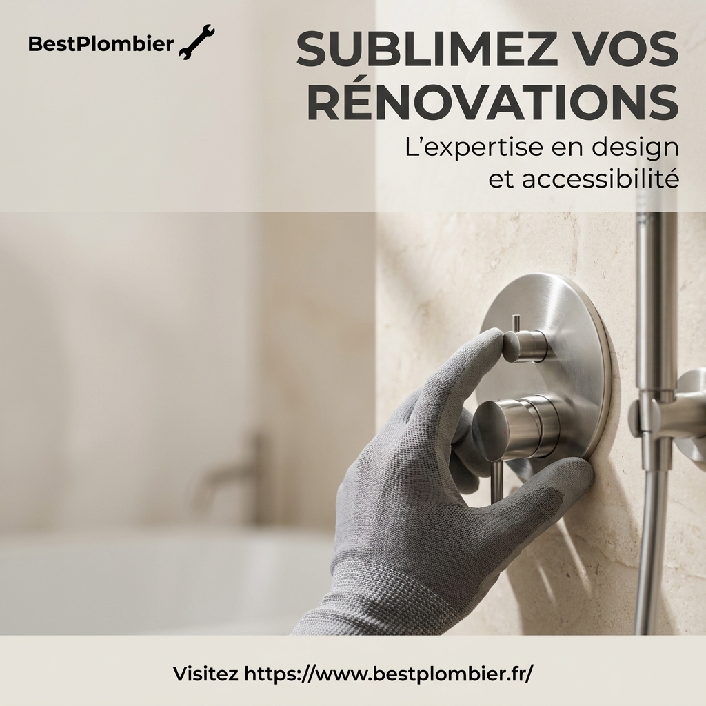 Modernisation de salle de bain : Allier Accessibilité et Design avec l'Expertise BestPlombier 1
