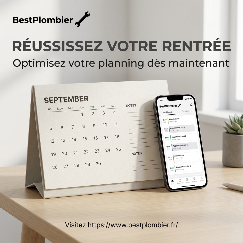 Rentrée 2026 : Optimisez votre planning et boostez votre activité avec BestPlombier 1