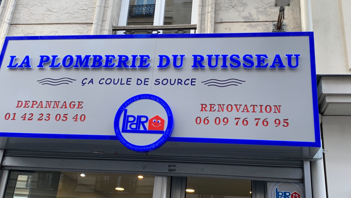 LA PLOMBERIE DU RUISSEAU PARIS